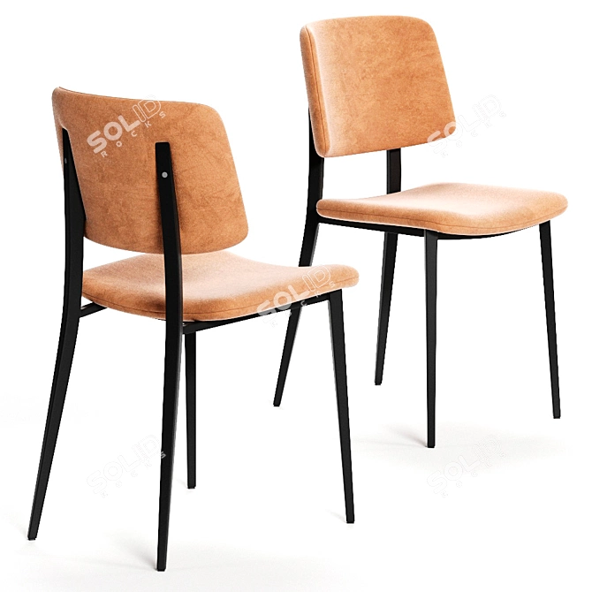 Colombini Casa KARIN Chair: Elegant and Comfortable 3D model image 2