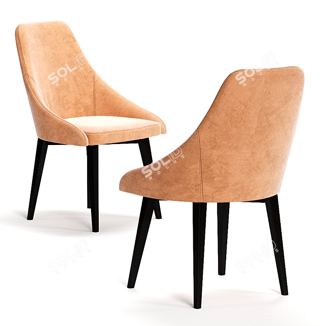 Colombini Casa LADY - Elegant and Versatile Chair 3D model image 2