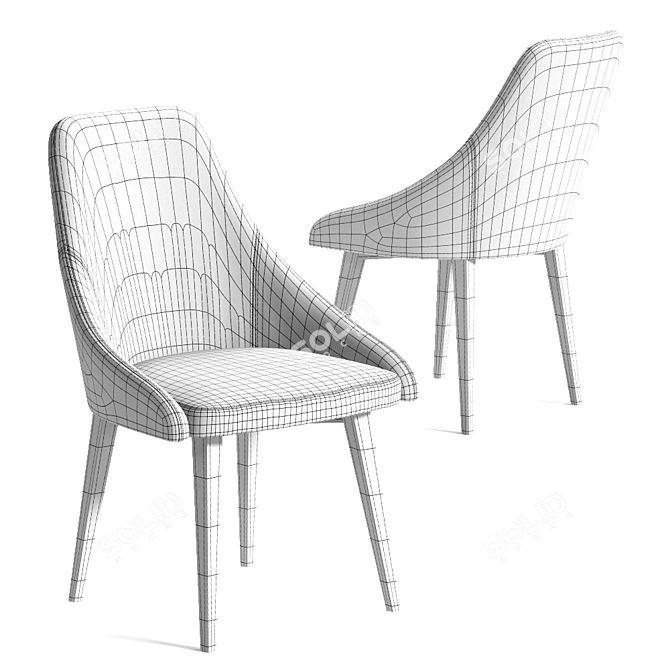 Colombini Casa LADY - Elegant and Versatile Chair 3D model image 3