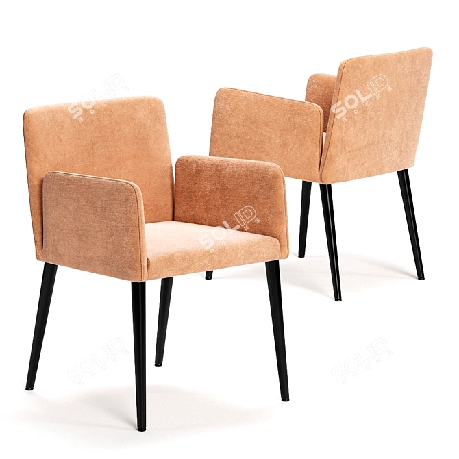 Colombini Casa NICOLE Modern Armchair 3D model image 1