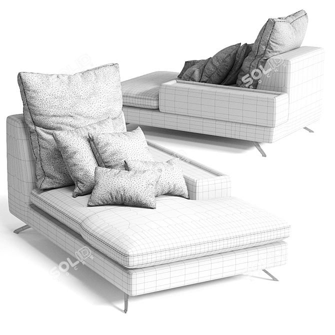 Colombini Casa SCENA Sofa: Modern Comfort for Your Home 3D model image 3