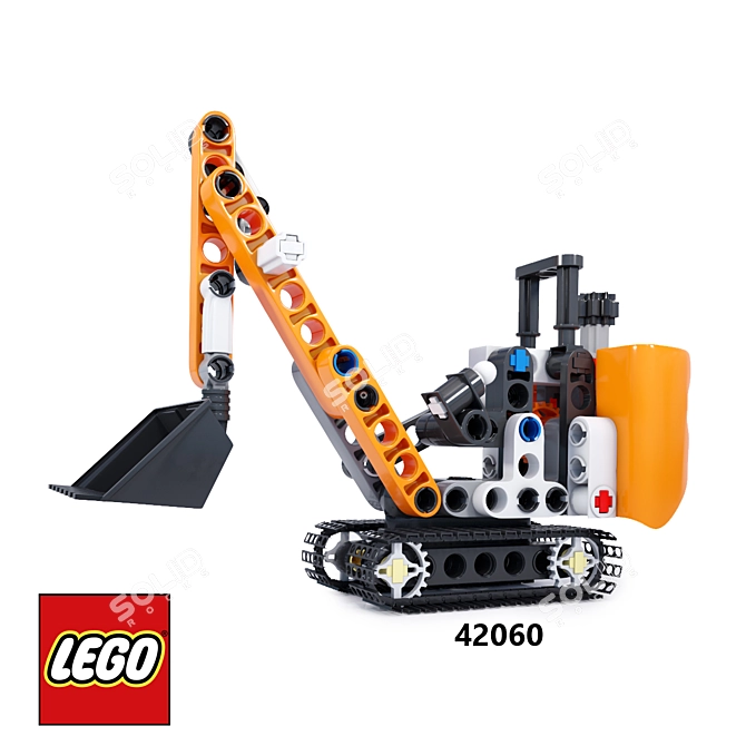 Lego Tractor 42060: Build & Play 3D model image 1