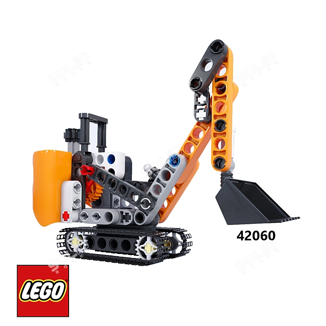 Lego Tractor 42060: Build & Play 3D model image 2