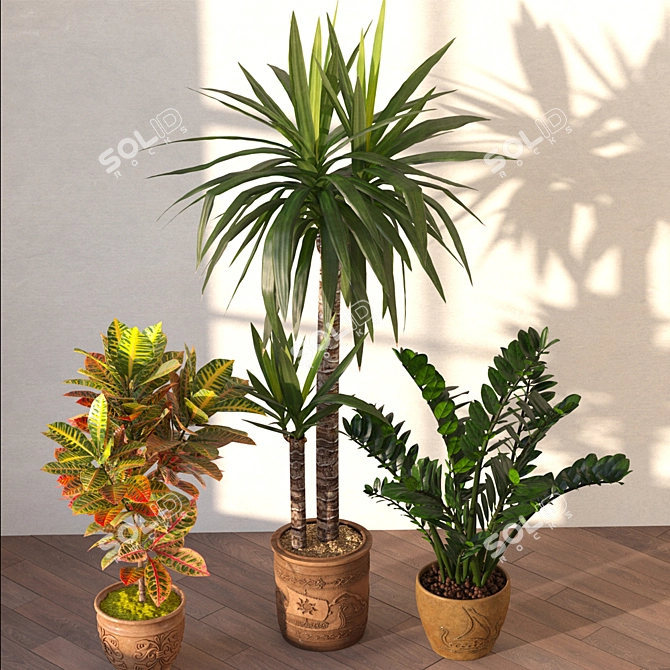 Greenery Oasis: 2014 Houseplants 3D model image 2