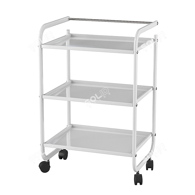 Portable Cosmetic Trolley 3D model image 1