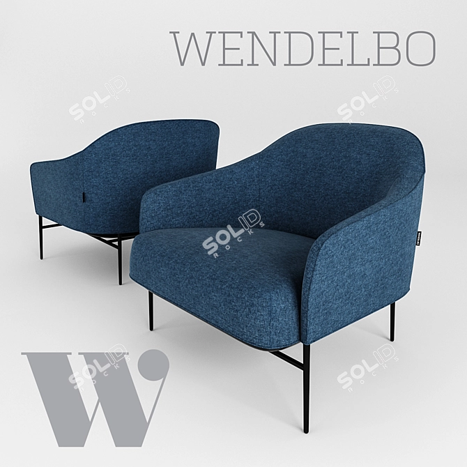 Sleek Serenity: Wendelbo Chill 3D model image 1