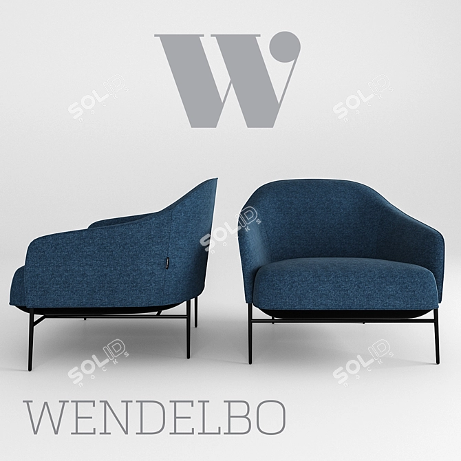 Sleek Serenity: Wendelbo Chill 3D model image 2