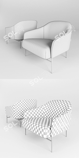 Sleek Serenity: Wendelbo Chill 3D model image 3