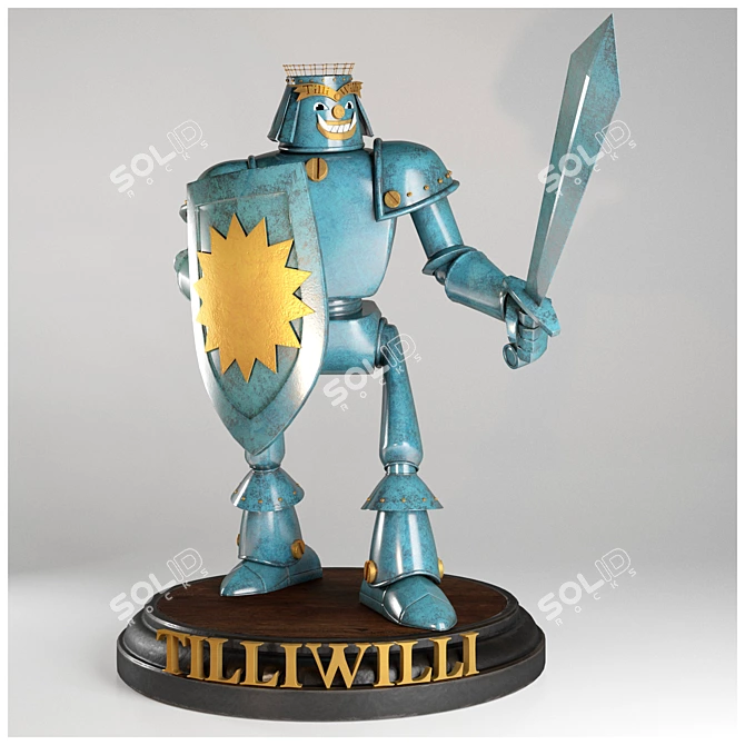 Tilli-Willi: The Mighty Iron Knight 3D model image 1