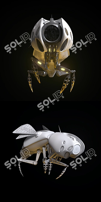 Smart Mini RoboBee: Tiny, Efficient, Versatile 3D model image 3