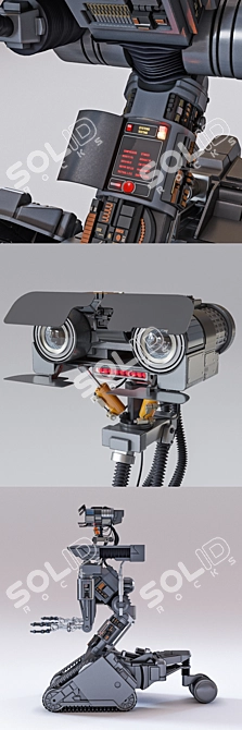 Johnny 5 Smoothing Robot 3D model image 2