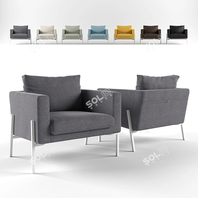 Versatile Ikea Koarp Chair 3D model image 1