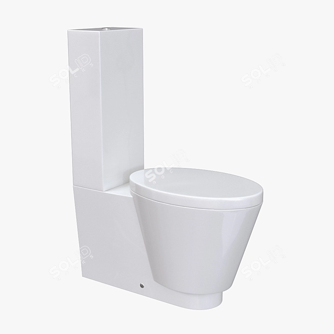 Title: Carabeo Ceramica WC: Sleek Modern Design 3D model image 1