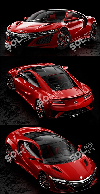 Sleek and Powerful: Honda NSX 2017 3D model image 2