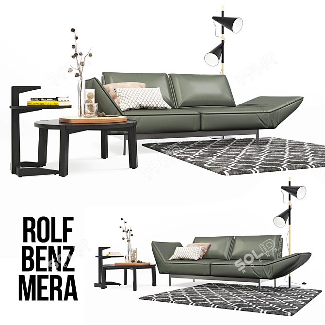 RolfBenz Mera: Stylish Modular Sofa Set 3D model image 1