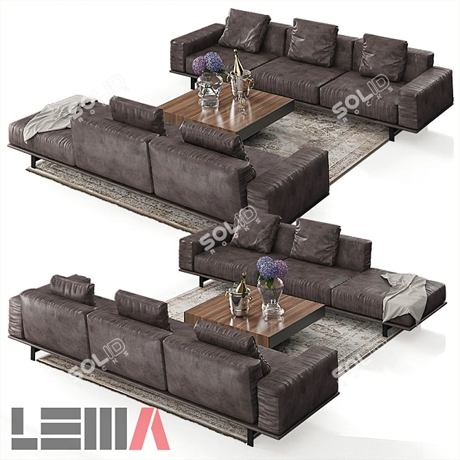 LEMA Yard: Modern Sofa 3D model image 1