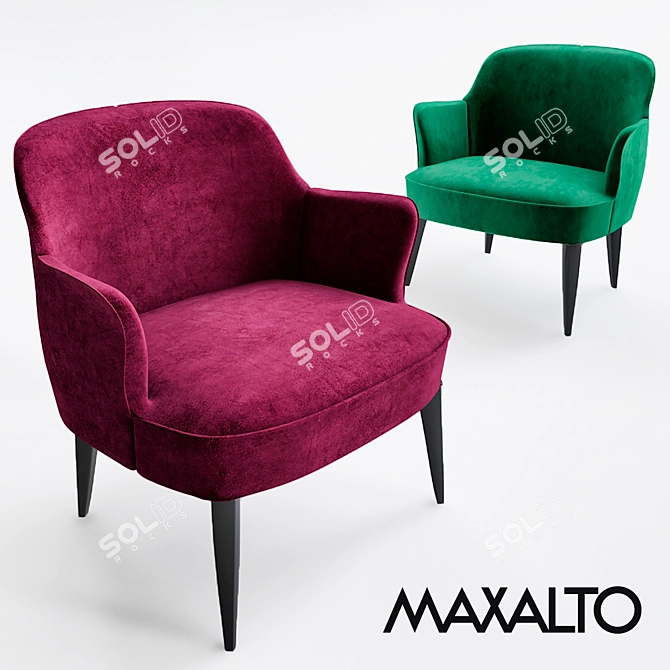 Maxalto Febo Chair - Elegant and Comfortable 3D model image 1