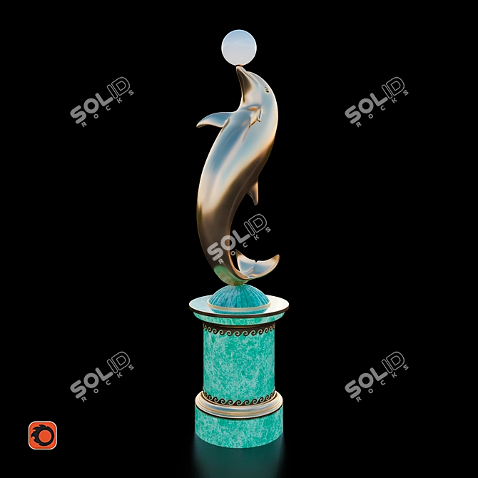 Dolphin Park Light 3D model image 1