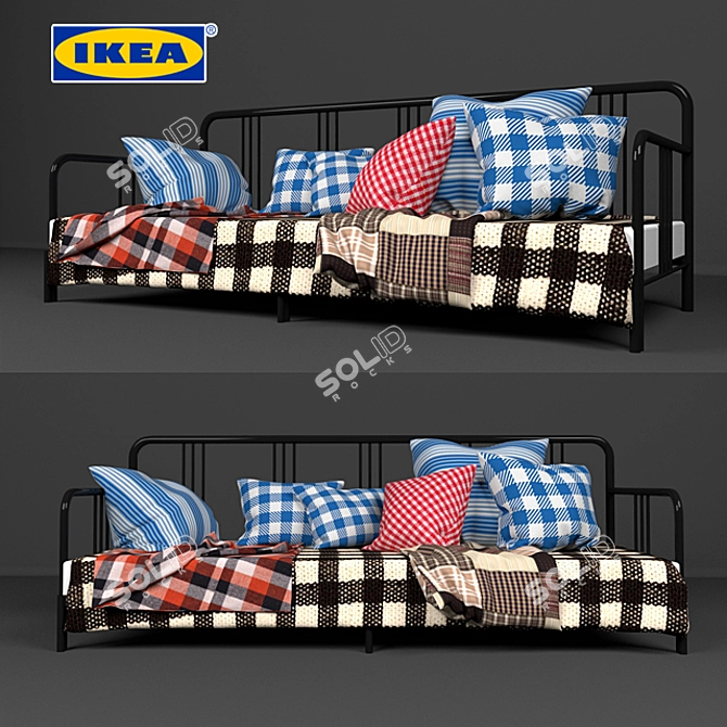 FIRESDAL Bed Frame 3D model image 1