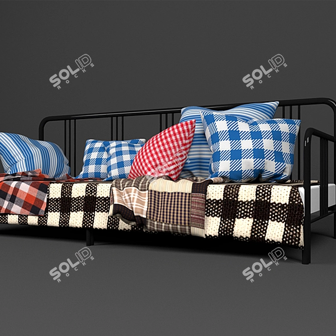 FIRESDAL Bed Frame 3D model image 2