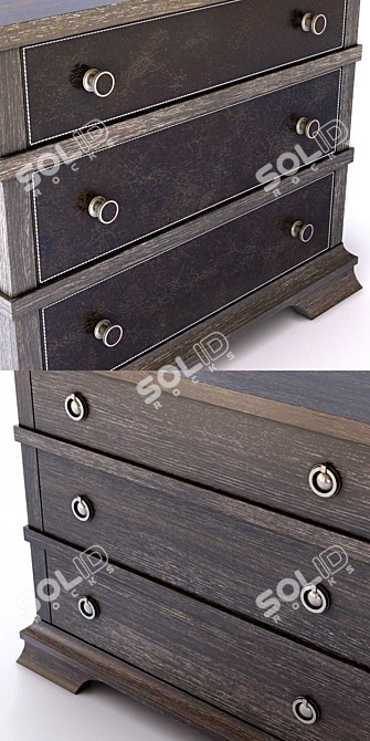 Bernhardt Clarendon Bachelors Chest: Elegant and Functional 3D model image 2