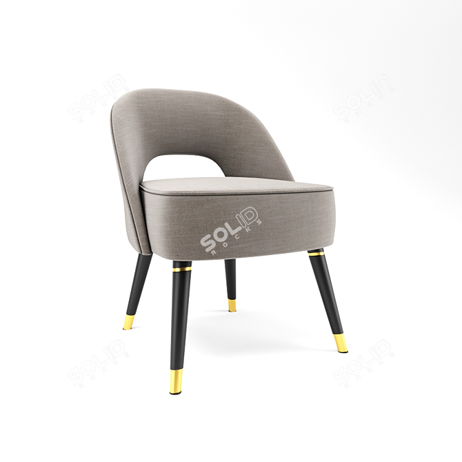 Modern Colline Chair Set 3D model image 2