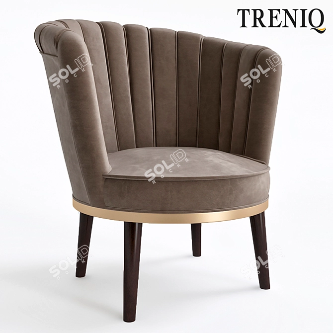 Stylish Green Apple Lisboa Chair 3D model image 1