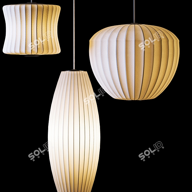 Modern Bubble Ceiling Light 3D model image 3