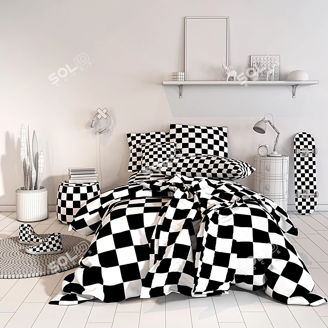 Adairs Kids Bedroom Set: Complete and Stylish【Children Set 05】 3D model image 3