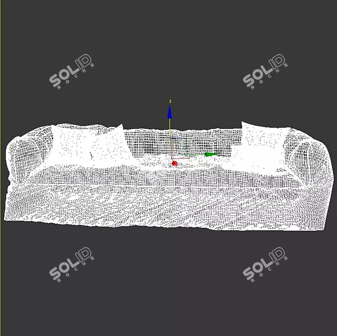 Comfort Haven Fabric Sofa 3D model image 3