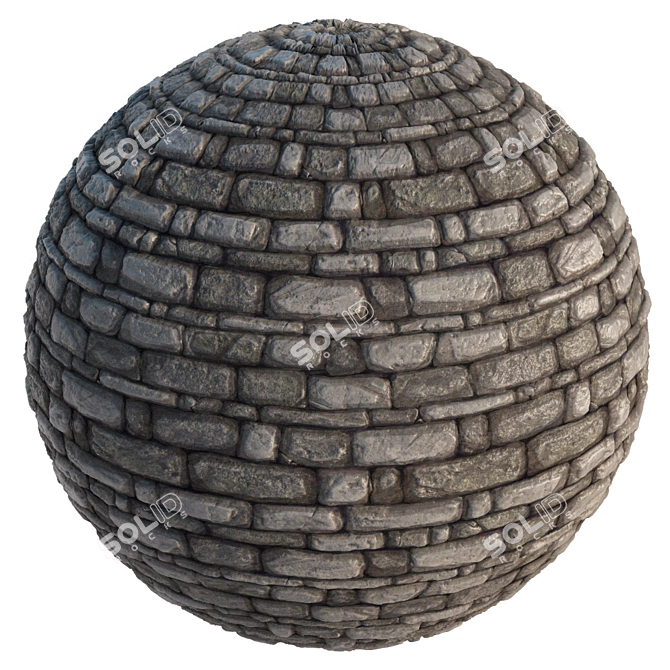 Antique Stonework: Seamless Texture Bundle 3D model image 1