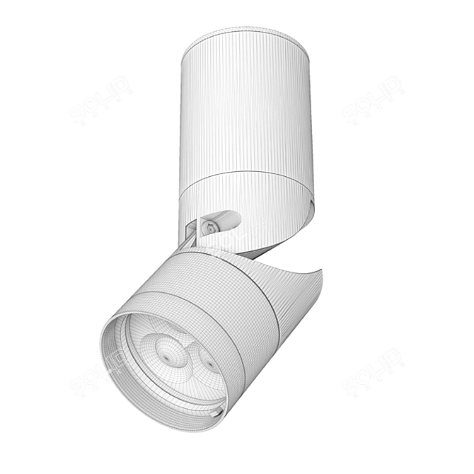 Adjustable LED Spot - Tiltable Lighting 3D model image 2