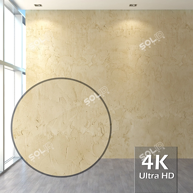 Seamless Plaster Art 4K 3D model image 1