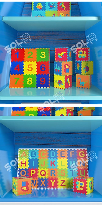 Organize & Play: Kids Storage 3D model image 2