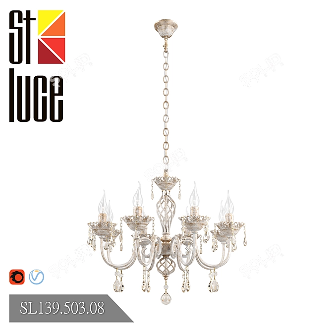 ST LUCE Splendi Pendant Chandelier 3D model image 1