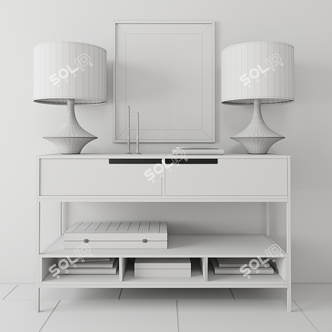 Pagan Console: Elegant Decor for Your Home 3D model image 3