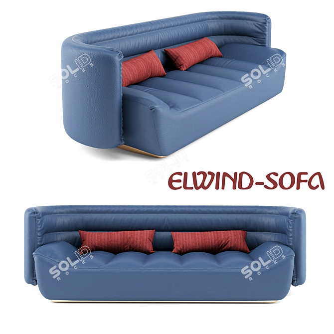 Sleek Sofa: 3dsMax 2013+FBX Compatible 3D model image 1
