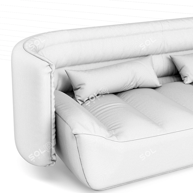 Sleek Sofa: 3dsMax 2013+FBX Compatible 3D model image 2