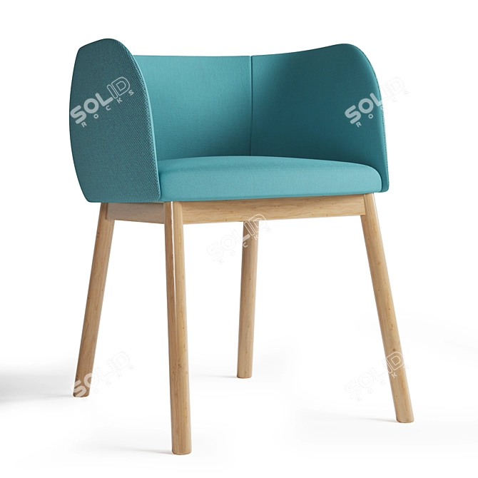 Elegant Mousse Chair: Versatile and Chic 3D model image 3