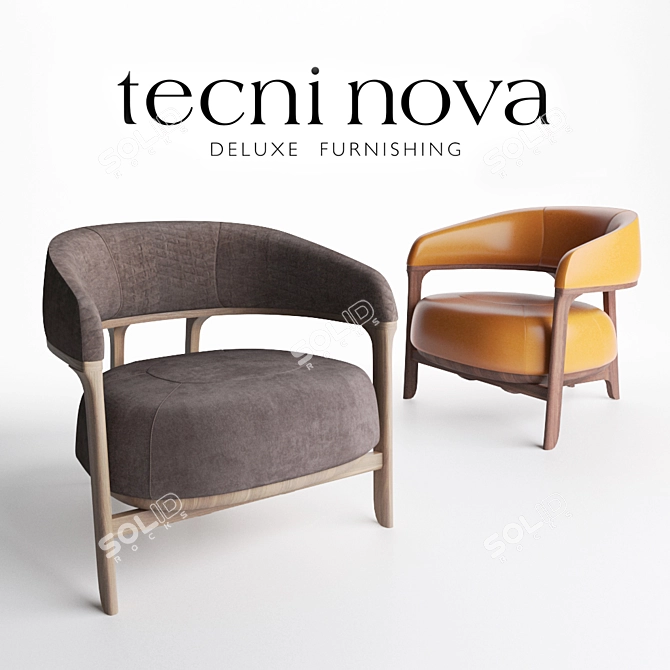 Tecni Nova Fortune 1290 Armchair 3D model image 2