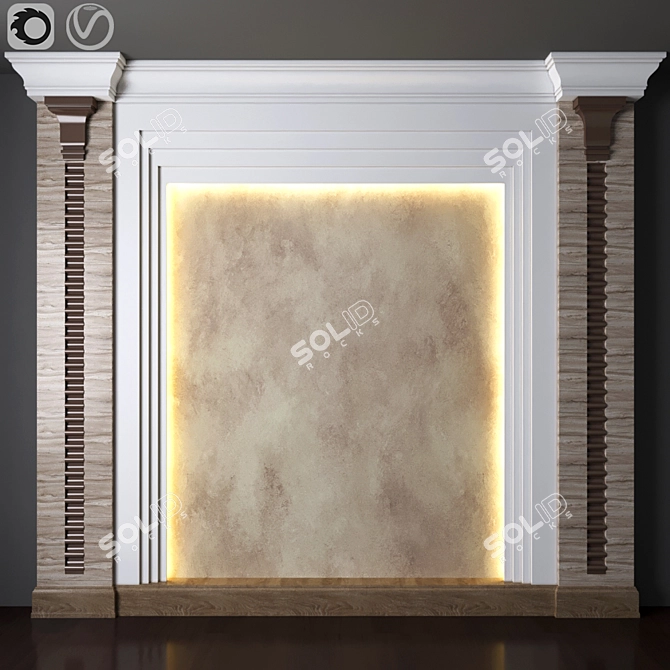 Elegant Home Décor Set 3D model image 1