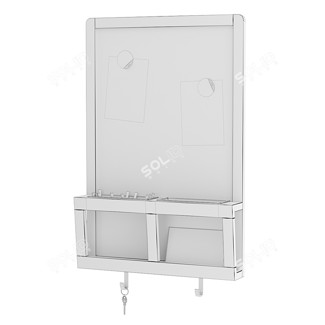 Magnetic Noticeboard: IKEA LUNS 3D model image 3