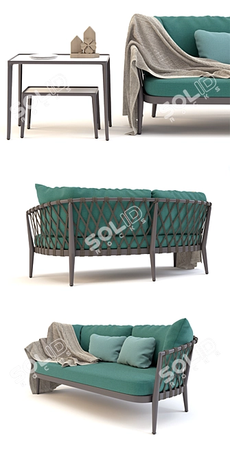 Modern B&B Italia Sofa Erica 3D model image 2