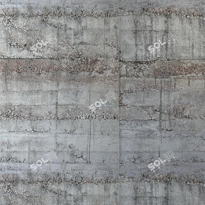 Seamless 4K Concrete Texture 3D model image 3