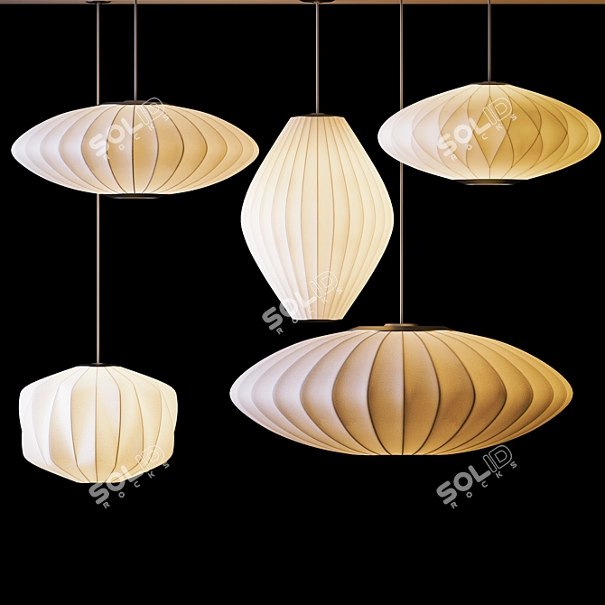 Nelson's Luminary: Iconic Bubble Lamp 3D model image 2