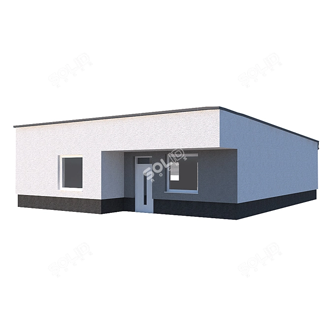 Stunning Modern 3D House 3D model image 2