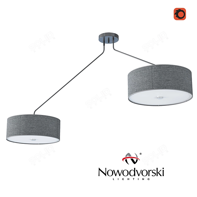 Modern Pendant Lamp: Nowodvorski Hawk 3D model image 1