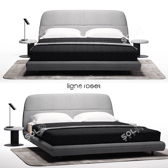 Ultimate Comfort King Size Bed 3D model image 1