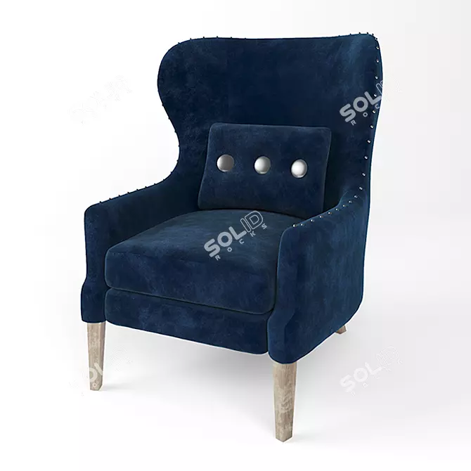 Cosy Comfort Armchair: Armchair 03 3D model image 1