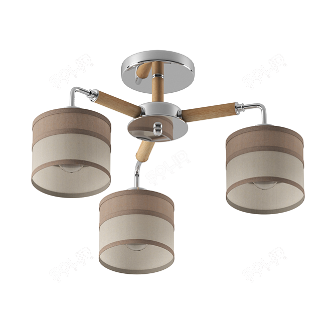 Title: Freya Helen Ceiling Light 3D model image 2